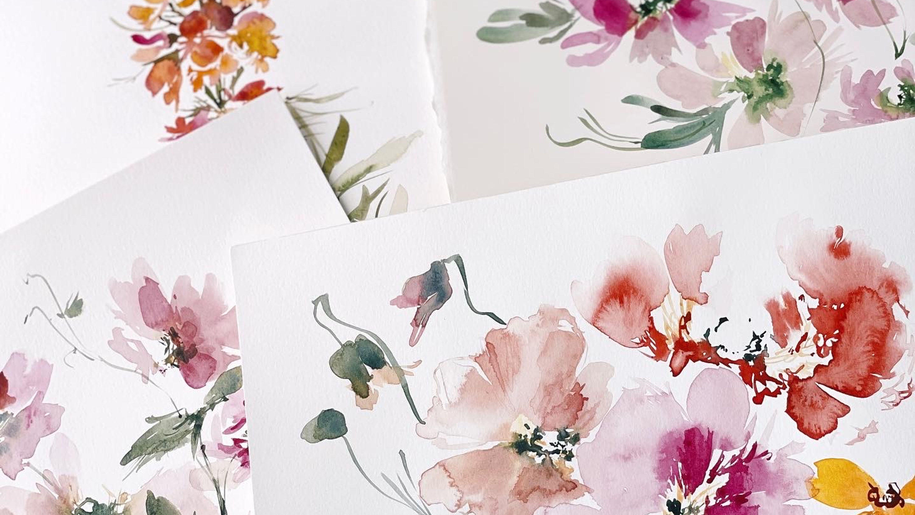 Watercolor Poppies Class